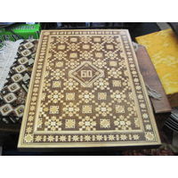 Поздравительный адрес 1989 г. Папка фанерная с инкрустацией 36х26 см.