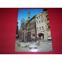 Чехия Прага Малая площадь Фонтан чистая