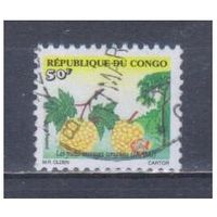 [858] Конго 2002. Флора.Фрукты.Плоды.Иками. Гашеная марка.