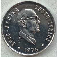 ЮАР 5 центов 1976 г. Окончание президентства Якобуса Йоханнеса Фуше. Из набора. Состояние!