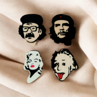Значок-Брошь Мэрилин Монро / Marilyn Monroe; Че Гевара / Che Guevara; Альберт Эйнштейн / Albert Einstein; Антон Лапенко (Инжинер).