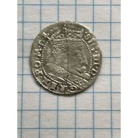 Редкий грош 1607г. R7 (Склеен-две половинки).