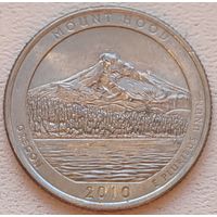 США 25 центов (квотер) 2010 Р Mount Hood Oregon