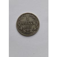 1 марка 1866 года Финляндия