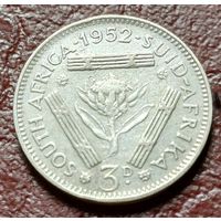 ЮАР 3 пенса, 1952    ( 1-2-3 )