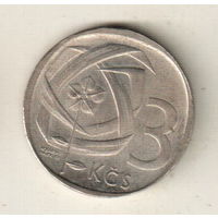 Чехословакия 3 крона 1968