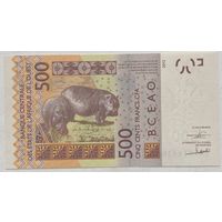 Западная Африка (Того) 500 франков 2012 г. T