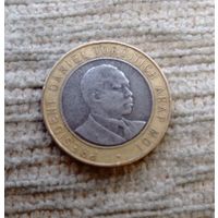Werty71 Кения 10 шиллингов 1997 Биметалл