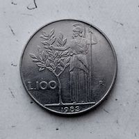 100 лир 1983 года Италия. Итальянская Республика. Единственная на аукционе!
