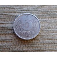 Werty71 Германия ГДР 5 пфеннигов 1981 А