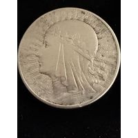 10 злотых 1932 г. Полония. Ядвига.  Польша.  Серебро