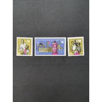 ГДР 1969 Полная серия марок "Всемирное совещание в Берлине по поддержанию мира" (чистые**) Mi.1478-1480 каталог 2.00 евро