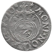 Королевство Польша. Светлейшая Речь Посполитая Обоих Народов. 3 полугроша/полторак, паўтарак/ 1625. Герб Пулкозиц. Быдгощ