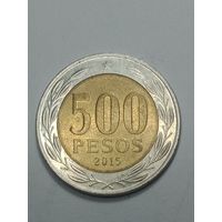 Чили 500 песо 2015 года .