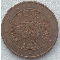 Австрия 5 евроцентов 2013 г.