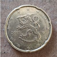 Финляндия 20 евроцентов 2015 г., KM# 127