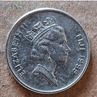 Фиджи 5 пенсов, 1995 г., 50 лет ФАО,  КМ# 77