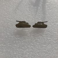 Эмблемы танкисты ВС СССР, обр. 1958 г, полевые, сталь, новые!