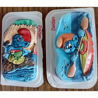 Упаковки от шоколада. Смурфики. Одним лотом