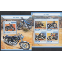 Джибути, 2017г.  Мотоциклы BL+KB   MNH