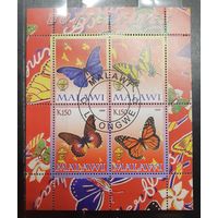 Малави. 2008 год. Фауна. Бабочки (малый лист) (1512)
