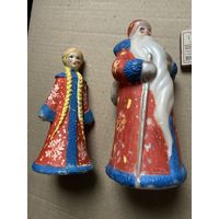 Дед мороз иснегурочка (пластмасс)