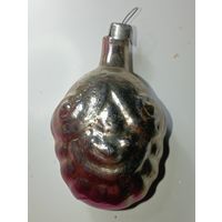 Ёлочная игрушка  -  Маска  . СССР  . Стекло .