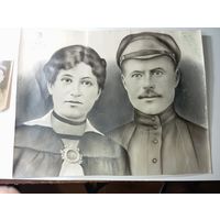 Старое большая фотография  , с рубля