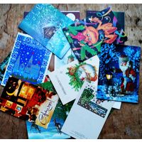 Лот открыток СССР С Новым годом". Около 50 шт. Чистые. С 1 руб. ТОЛЬКО 7 ДНЕЙ.