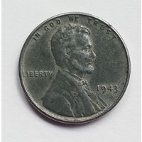 США. 1 цент 1943 г.