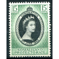 Британские колонии - Сомалиленд - 1953 - коронация королевы Елизаветы II - 1 марка - полная серия, MNH [Mi 120]. #2-Bc-56-A-1