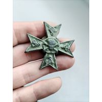 Крест с черепом на тему ПМВ России