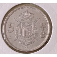 Испания. 5 песет 1984 года.