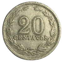 Аргентина 20 сентаво, 1929