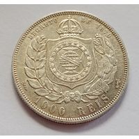 Бразилия 1000 рейс 1888 год серебро