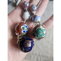 Шикарный расписной набор украшений