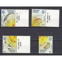 Фауна. Рыбы. Фолкленды. 1984. 4 марки. Michel N 415-418 (10,0 е)