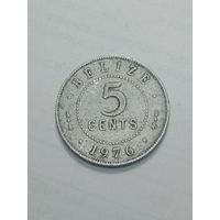 Белиз 5 центов 1976 года .