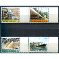 Рождественские острова (о-в Рождества) - 1981г. - Фосфатная промышленность - 4 марки - полная серия, MNH [Mi 142-145]. #4-B6-Z-1-21