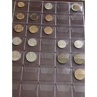 Набор монет Банка России 1991 - 1993 г.г. с листом ОПТИМА