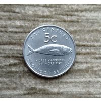 Werty71 НАМИБИЯ 5 ЦЕНТОВ 2000 FAO ФАО Рыба