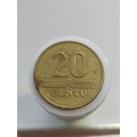 20 сентов Литва 1998 год  лот 45