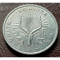 Джибути 5 франков, 1991   ( 2-15-2 )
