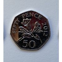 50 пенсов 2012г. Гернси.