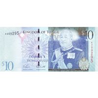 Тонга 10 паанга образца 2009 года UNC p40(1)