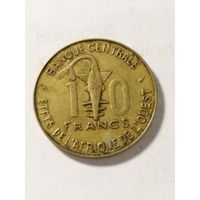 Западная Африка ВСЕАО 10 франков 1982