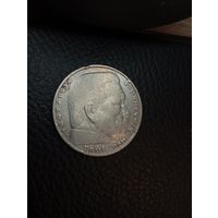 5 марок 1936 (D). Серебро 0,900. С рубля,без мц!