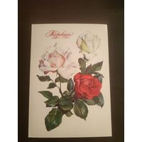 Открытка,поздравляем,подписана