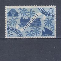 [1879] Французские колонии. Джибути 1943. Паровоз.5 с. МН