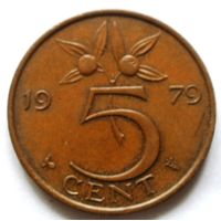 5 центов 1979 Нидерланды